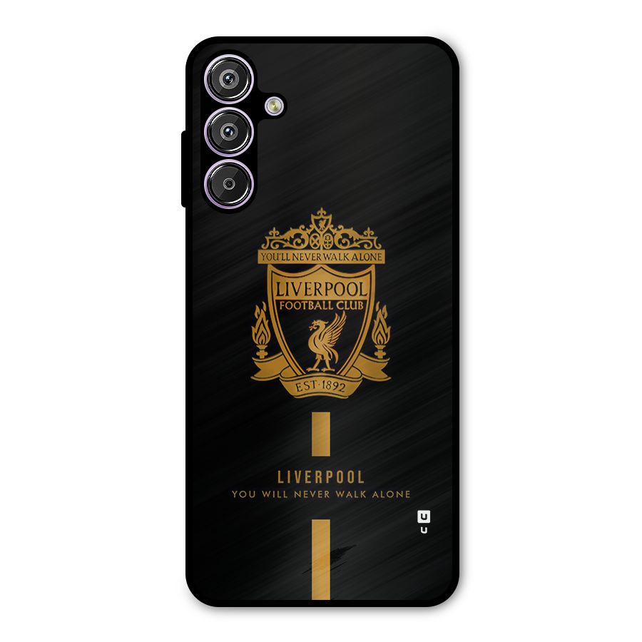 LiverPool Never Walk Alone Metal Back Case for Galaxy F15