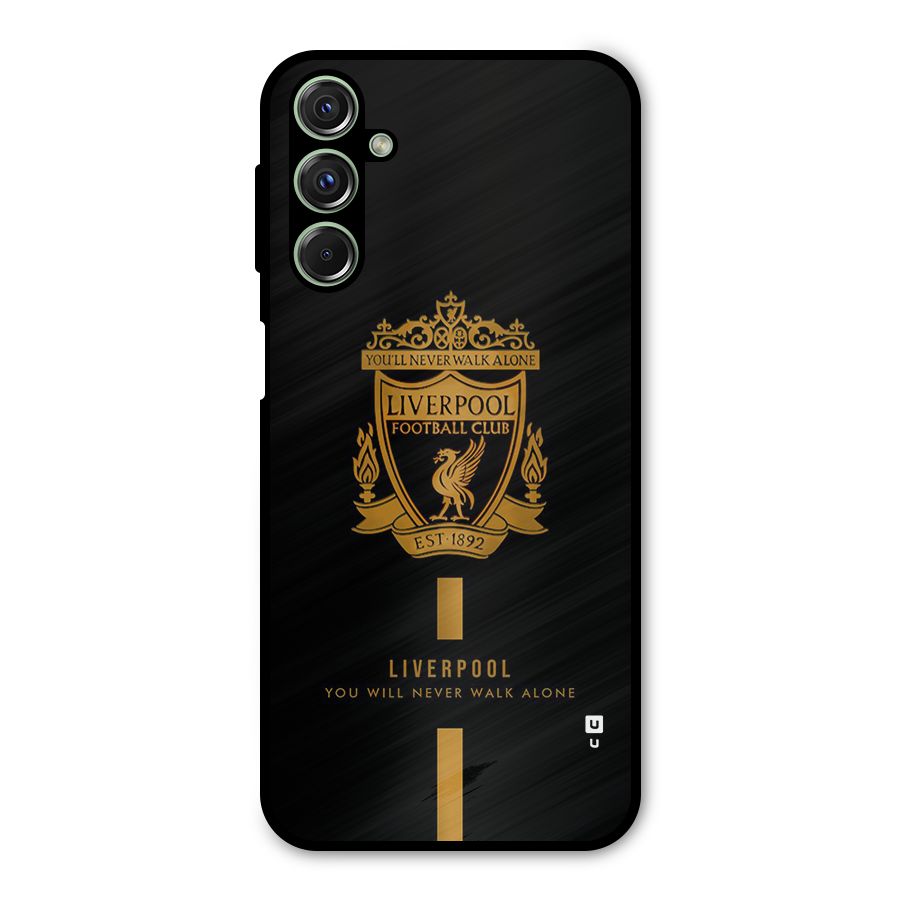 LiverPool Never Walk Alone Metal Back Case for Galaxy M34