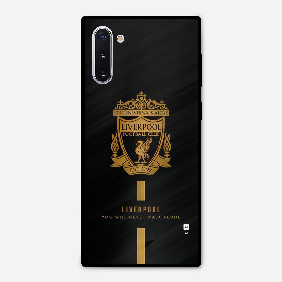 LiverPool Never Walk Alone Metal Back Case for Galaxy Note 10