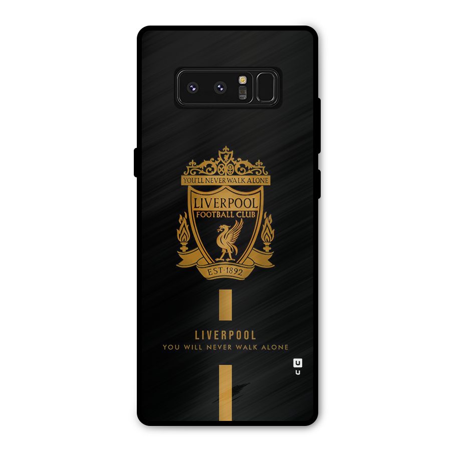 LiverPool Never Walk Alone Metal Back Case for Galaxy Note 8