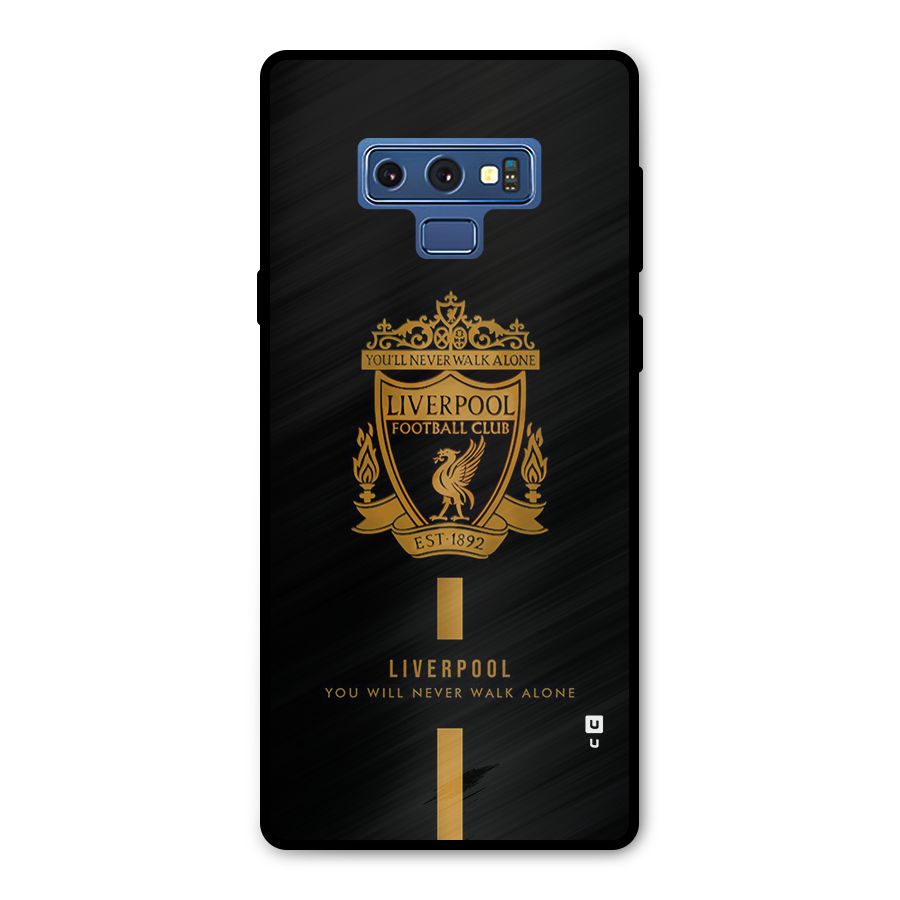 LiverPool Never Walk Alone Metal Back Case for Galaxy Note 9