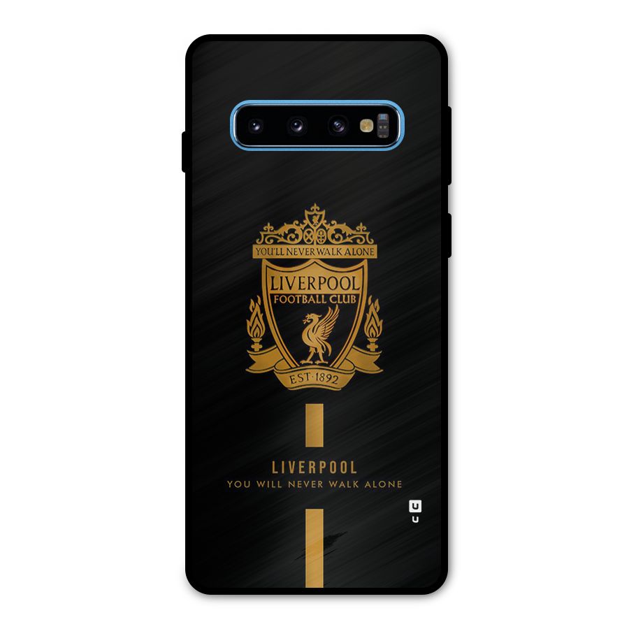 LiverPool Never Walk Alone Metal Back Case for Galaxy S10