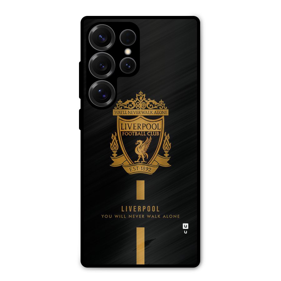LiverPool Never Walk Alone Metal Back Case for Galaxy S25 Ultra