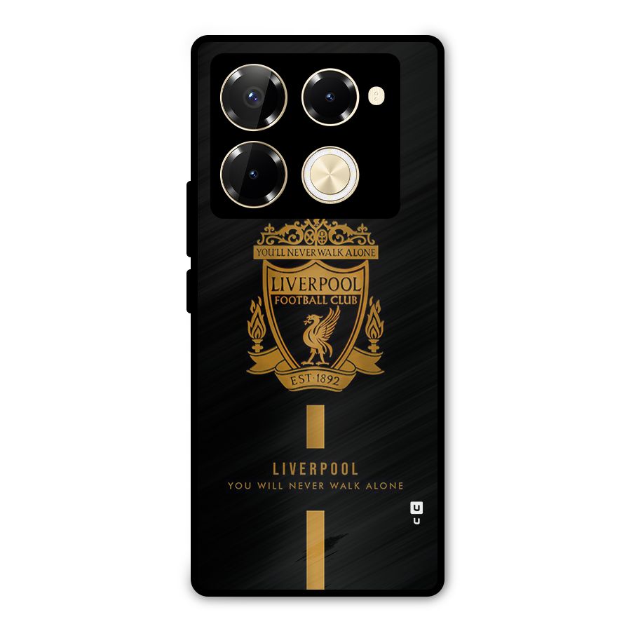 LiverPool Never Walk Alone Metal Back Case for Infinix Note 40 Pro Plus