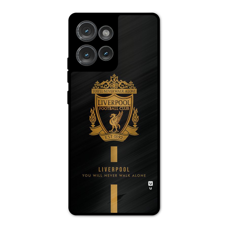 LiverPool Never Walk Alone Metal Back Case for Motorola Edge 50