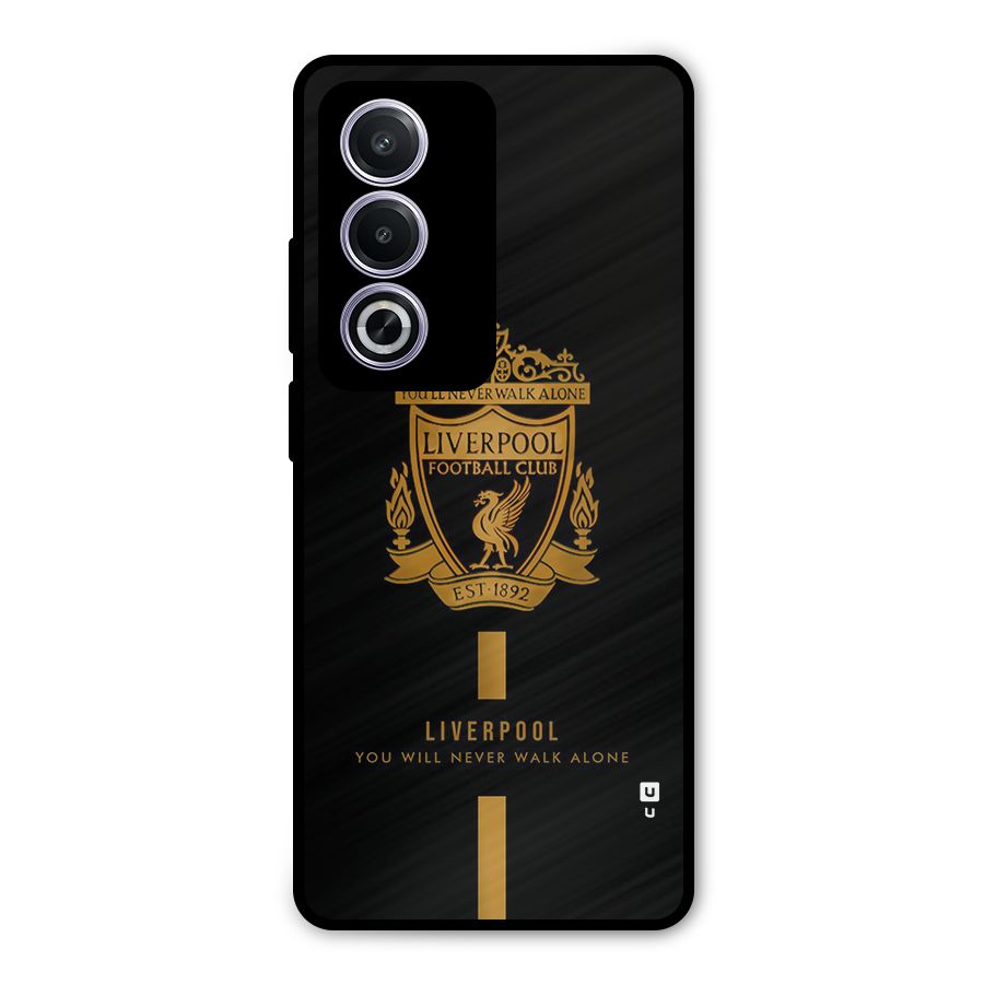 LiverPool Never Walk Alone Metal Back Case for Oppo A3 Pro