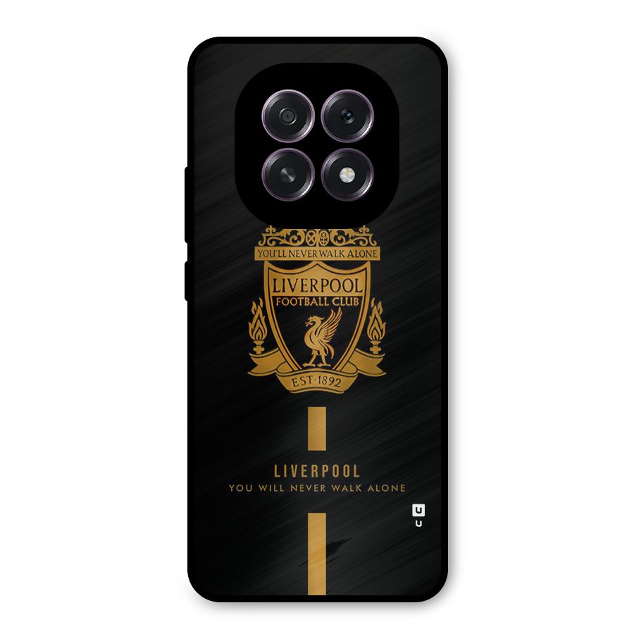 LiverPool Never Walk Alone Metal Back Case for Oppo F29