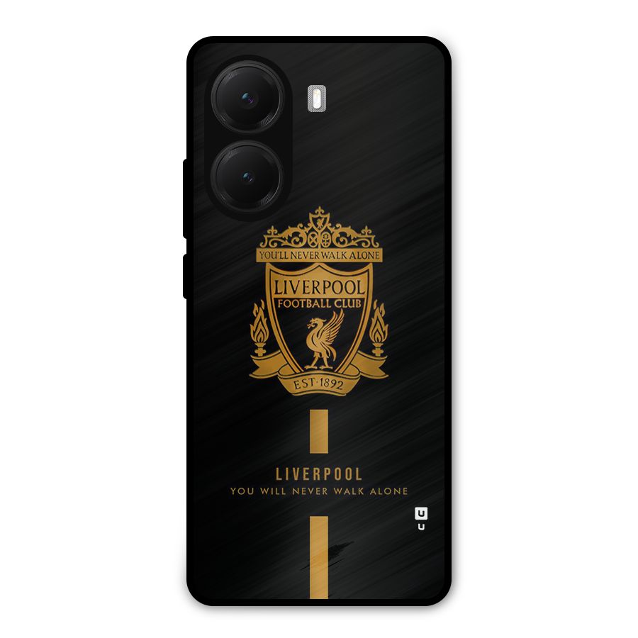 LiverPool Never Walk Alone Metal Back Case for Poco X7 Pro