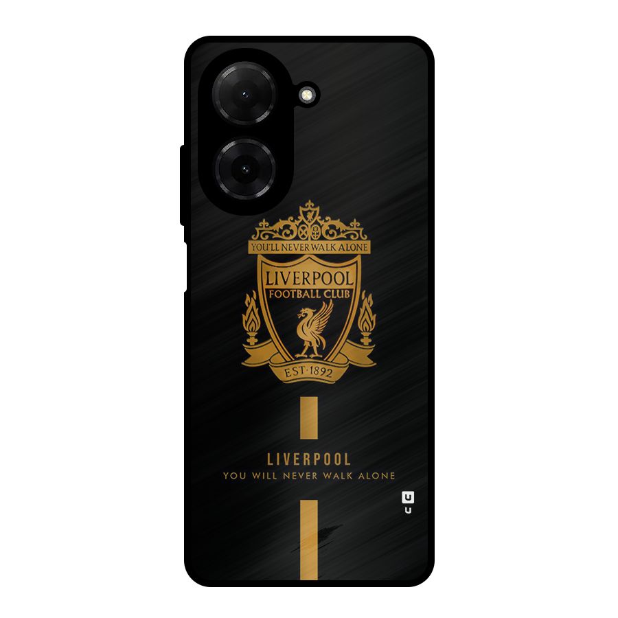LiverPool Never Walk Alone Metal Back Case for Redmi A5 4G