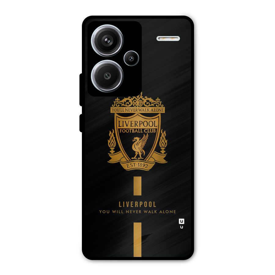 LiverPool Never Walk Alone Metal Back Case for Redmi Note 13 Pro Plus