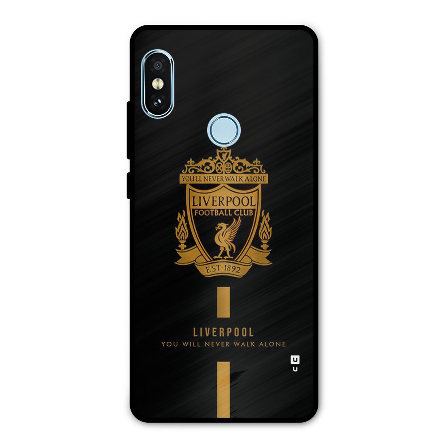 LiverPool Never Walk Alone Metal Back Case for Redmi Note 5 Pro