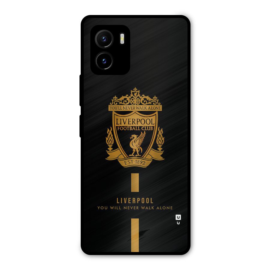 LiverPool Never Walk Alone Metal Back Case for Vivo Y15s