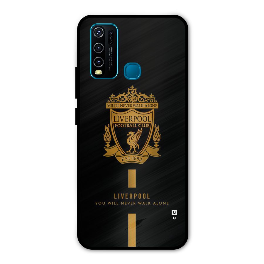 LiverPool Never Walk Alone Metal Back Case for Vivo Y30