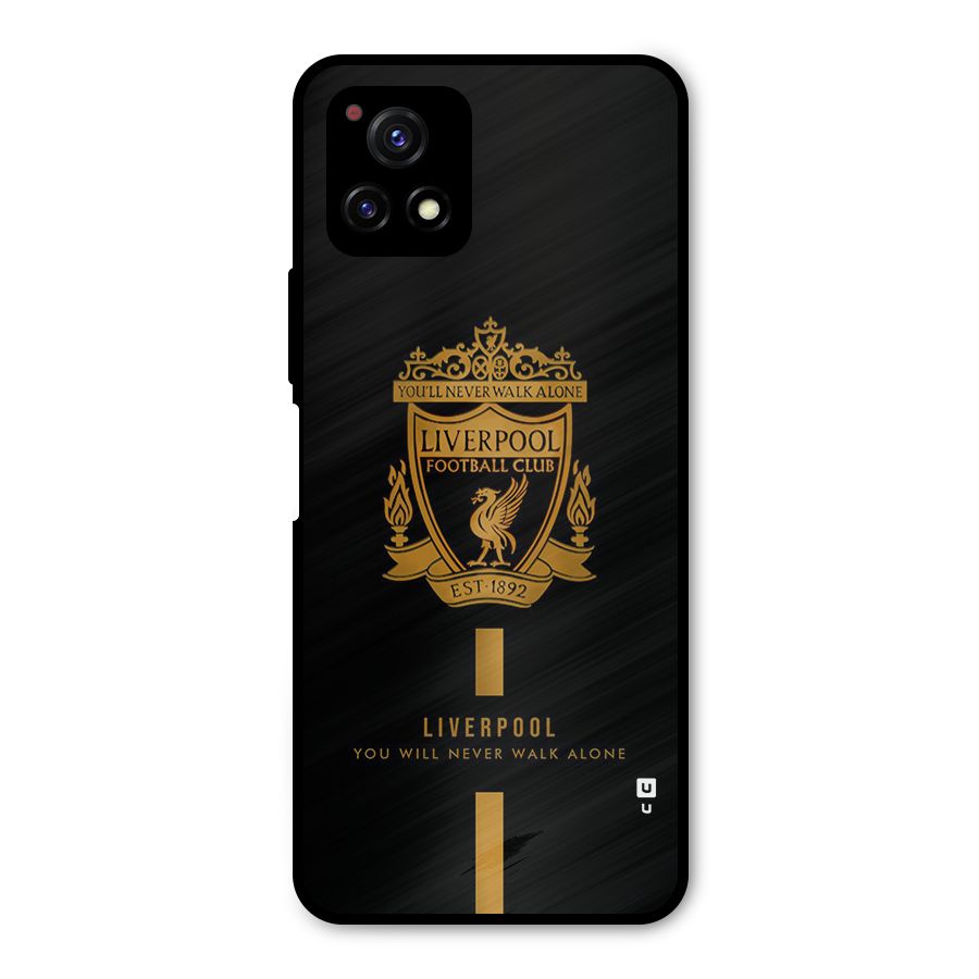 LiverPool Never Walk Alone Metal Back Case for Vivo Y72 5G