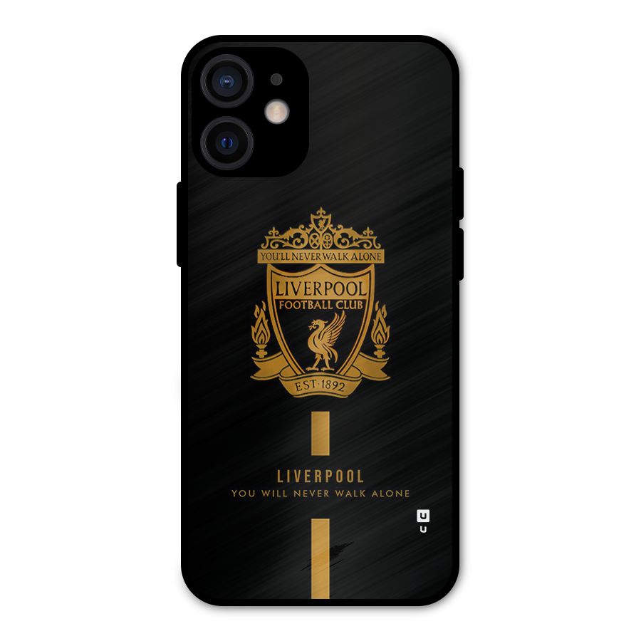 LiverPool Never Walk Alone Metal Back Case for iPhone 12 Mini