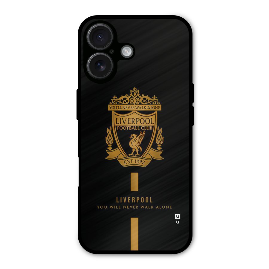LiverPool Never Walk Alone Metal Back Case for iPhone 16