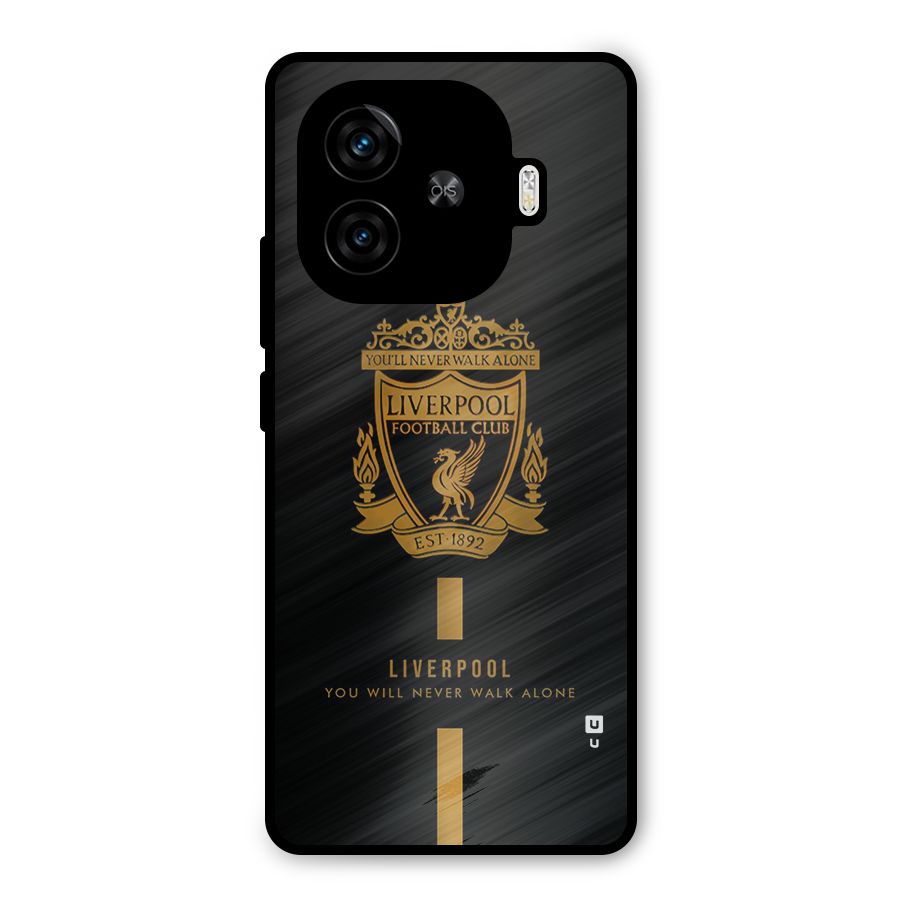 LiverPool Never Walk Alone Metal Back Case for iQOO Z9 Turbo