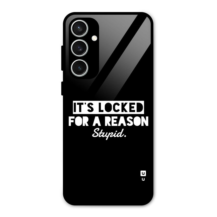 Locked For Stupid Glass Back Case for Galaxy S23 FE