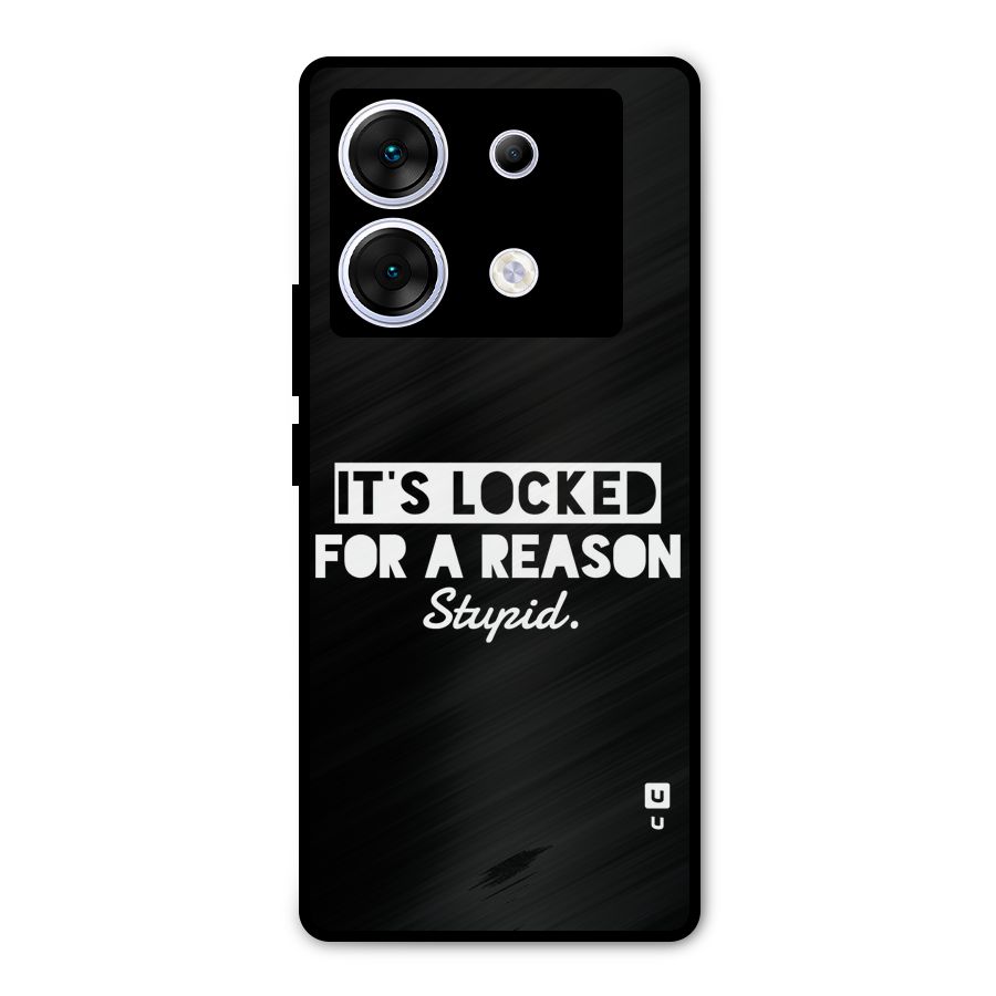 Locked For Stupid Metal Back Case for Infinix Zero 30 5G