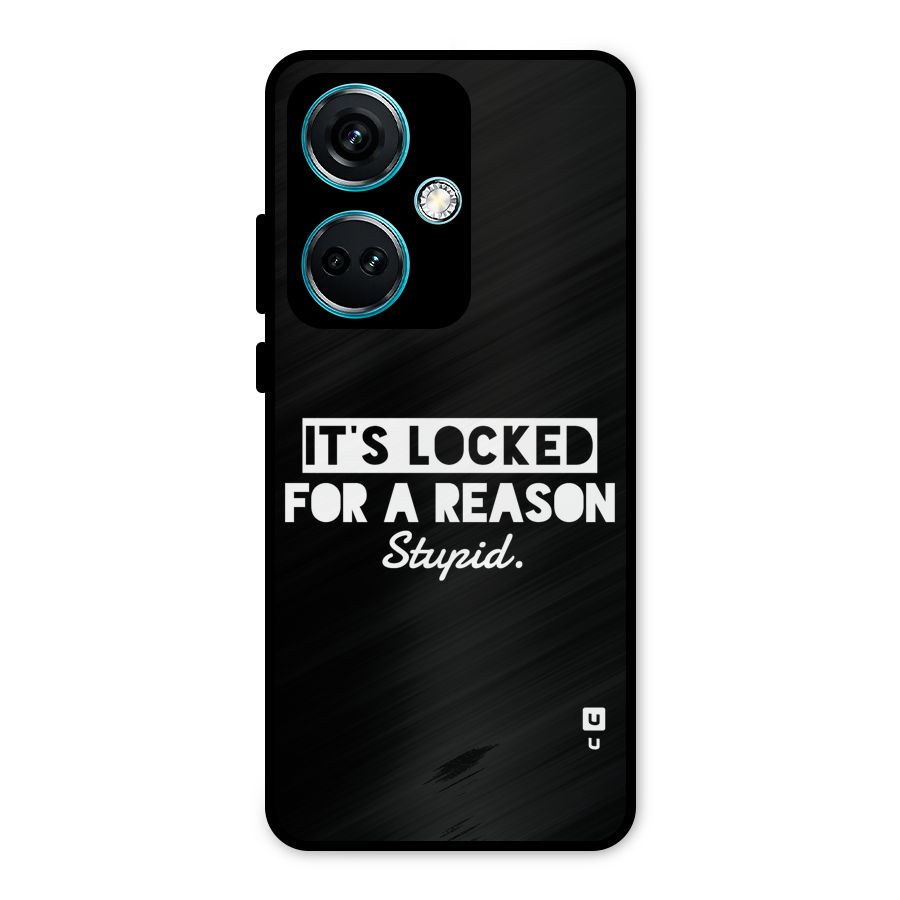 Locked For Stupid Metal Back Case for OnePlus Nord CE 3 5G