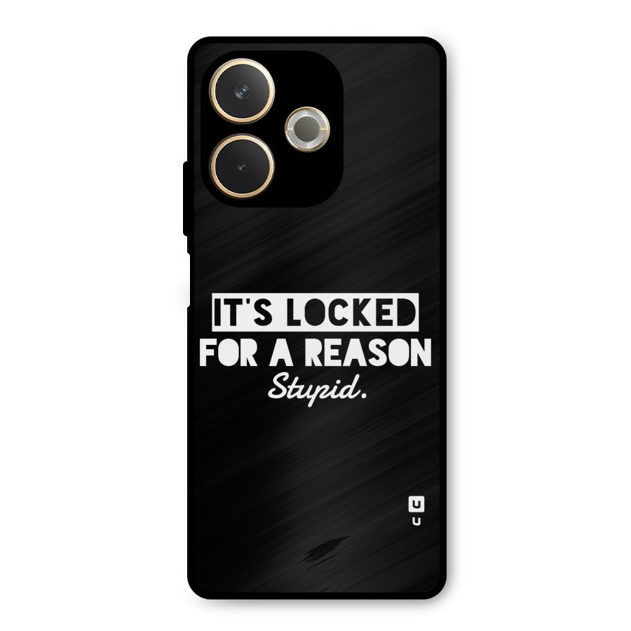 Locked For Stupid Metal Back Case for Oppo A5 Pro