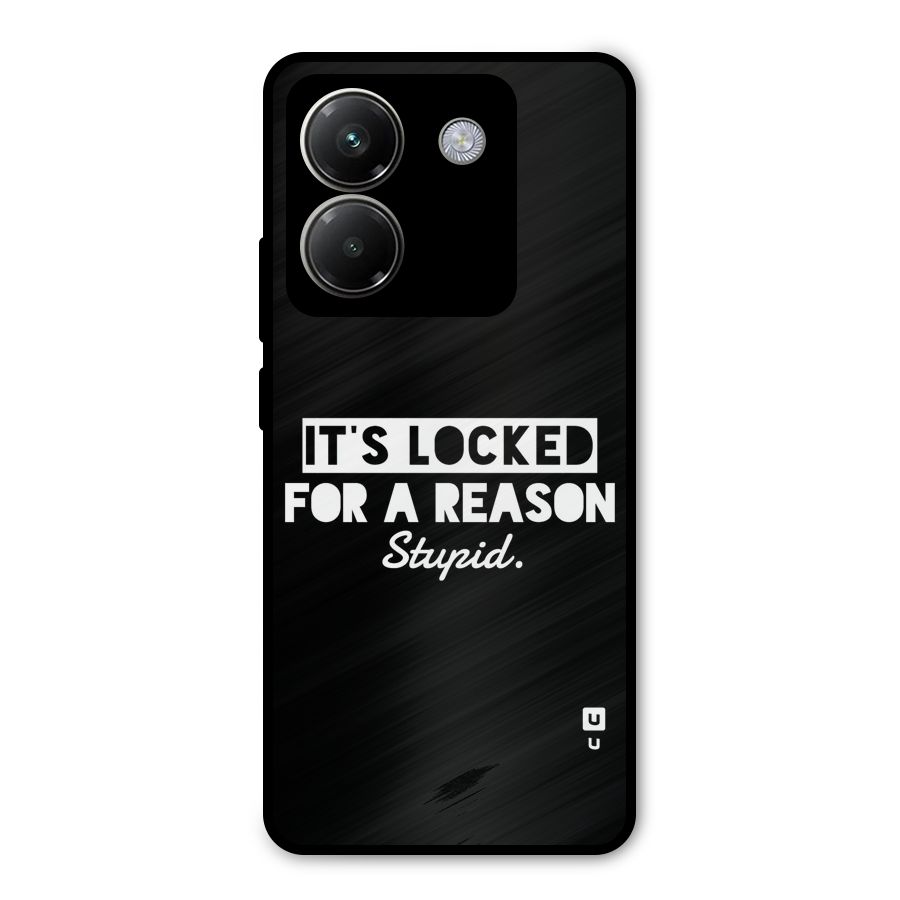 Locked For Stupid Metal Back Case for Poco M7 Pro 5G