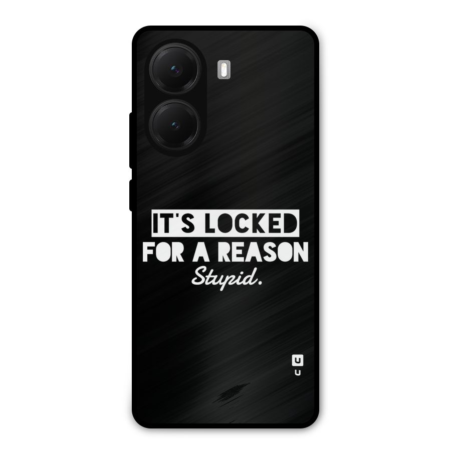 Locked For Stupid Metal Back Case for Poco X7 Pro
