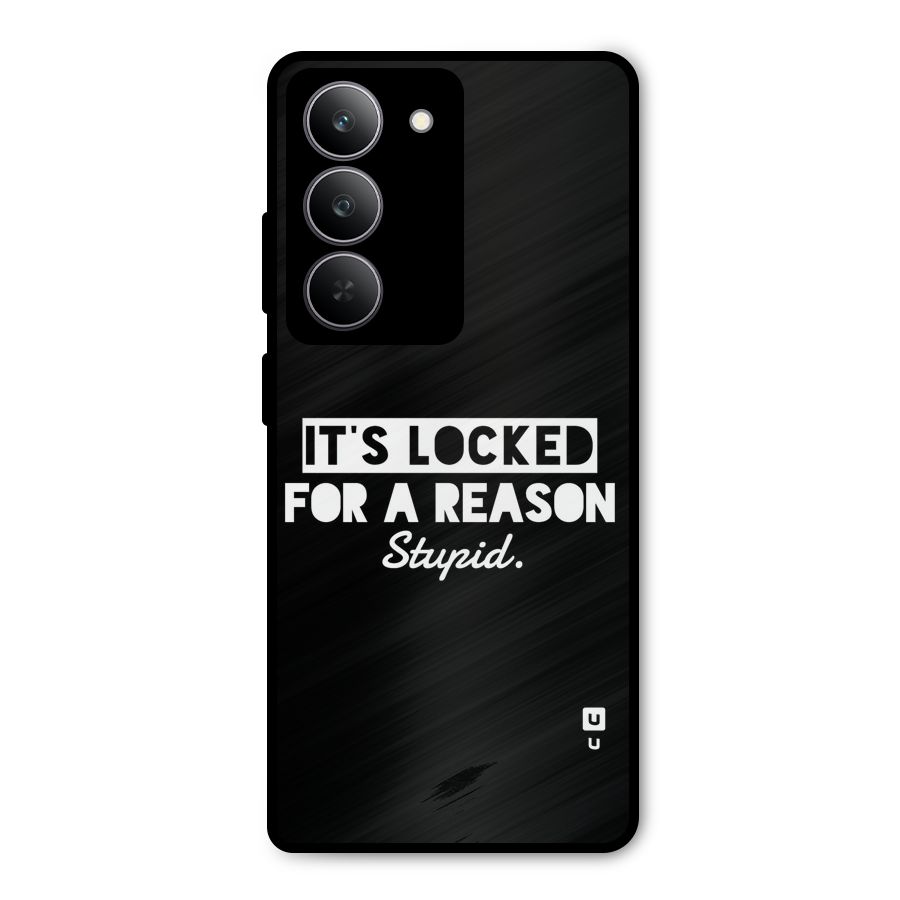 Locked For Stupid Metal Back Case for Realme 14x