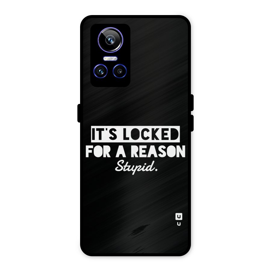 Locked For Stupid Metal Back Case for Realme GT Neo 3