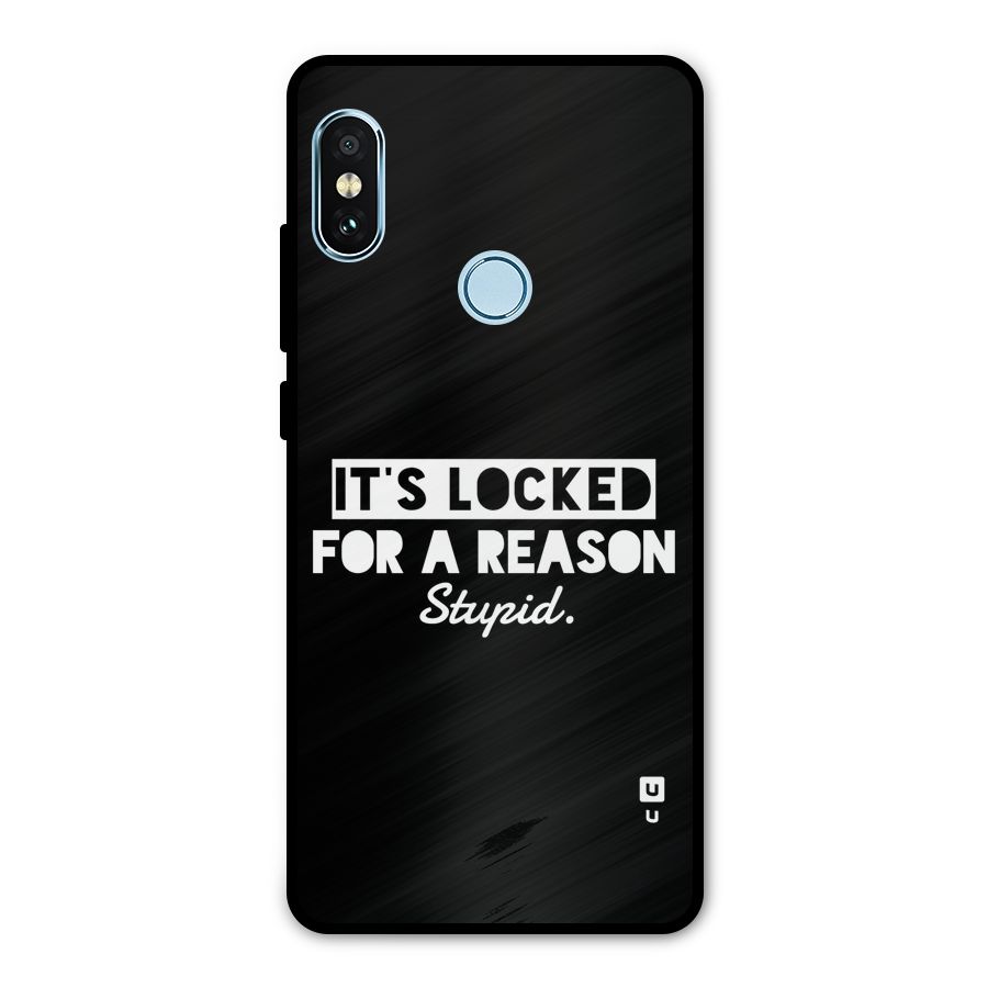 Locked For Stupid Metal Back Case for Redmi Note 5 Pro