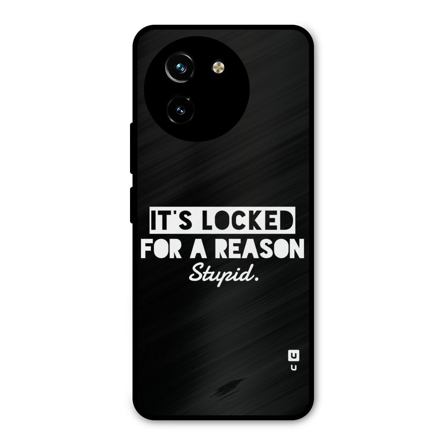 Locked For Stupid Metal Back Case for Vivo T3x