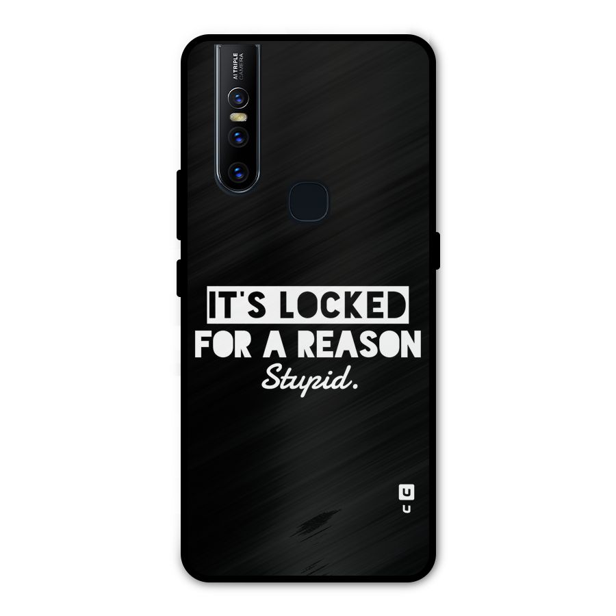 Locked For Stupid Metal Back Case for Vivo V15