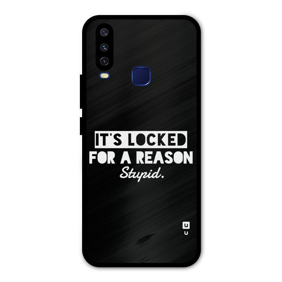 Locked For Stupid Metal Back Case for Vivo Y12