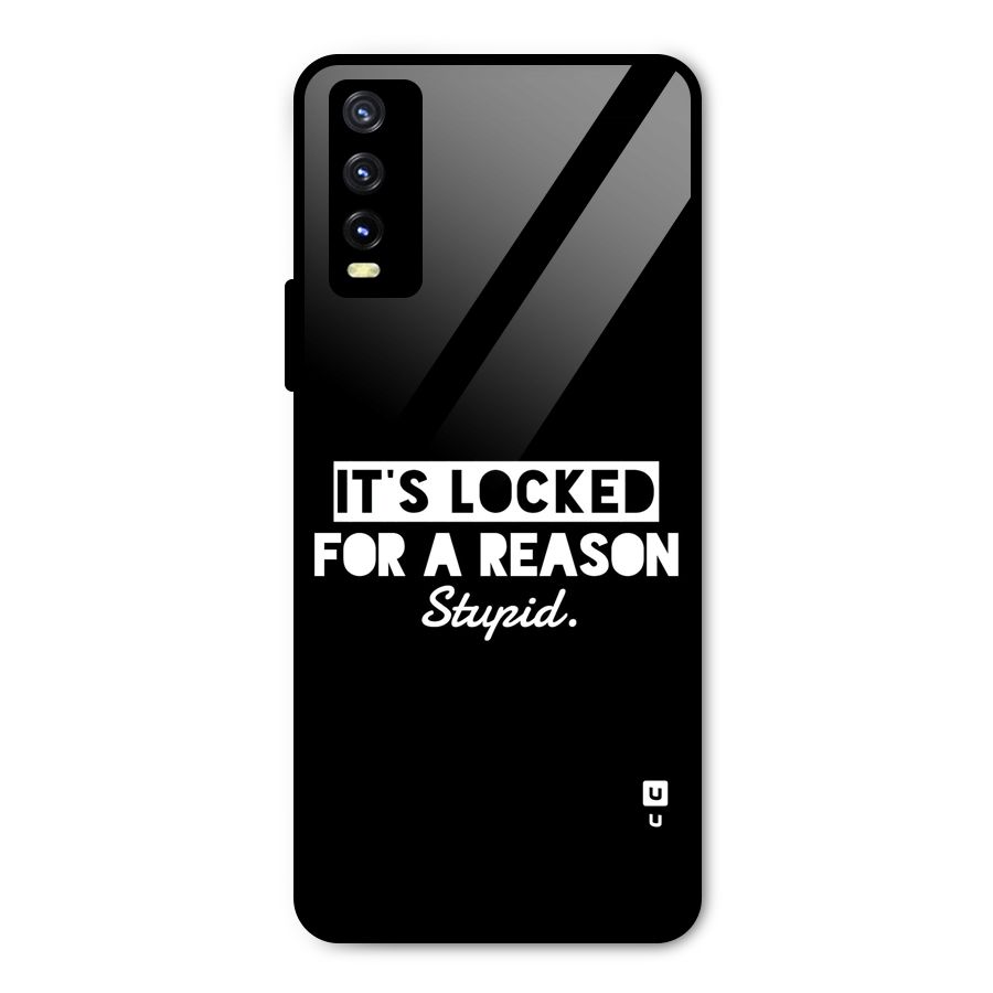 Locked For Stupid Metal Back Case for Vivo Y20