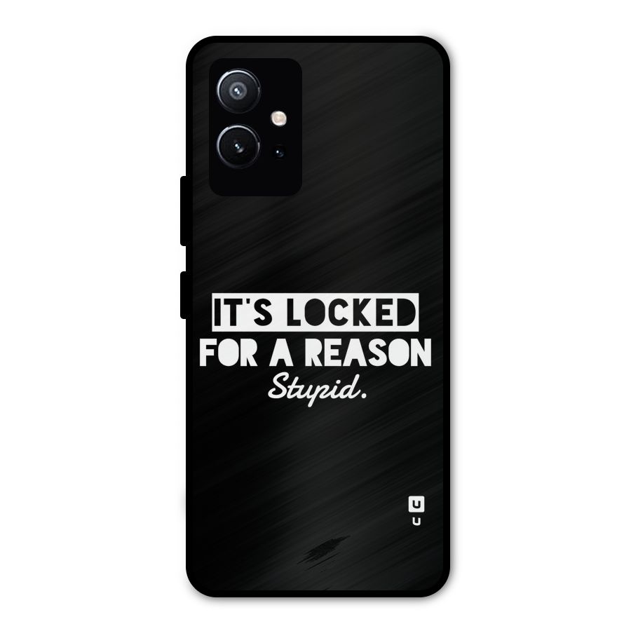 Locked For Stupid Metal Back Case for Vivo Y75 5G