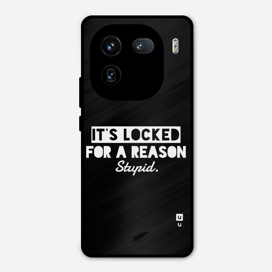 Locked For Stupid Metal Back Case for iQOO 12