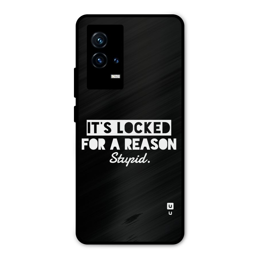 Locked For Stupid Metal Back Case for iQOO 9 5G