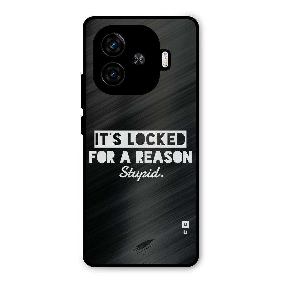 Locked For Stupid Metal Back Case for iQOO Z9 Turbo