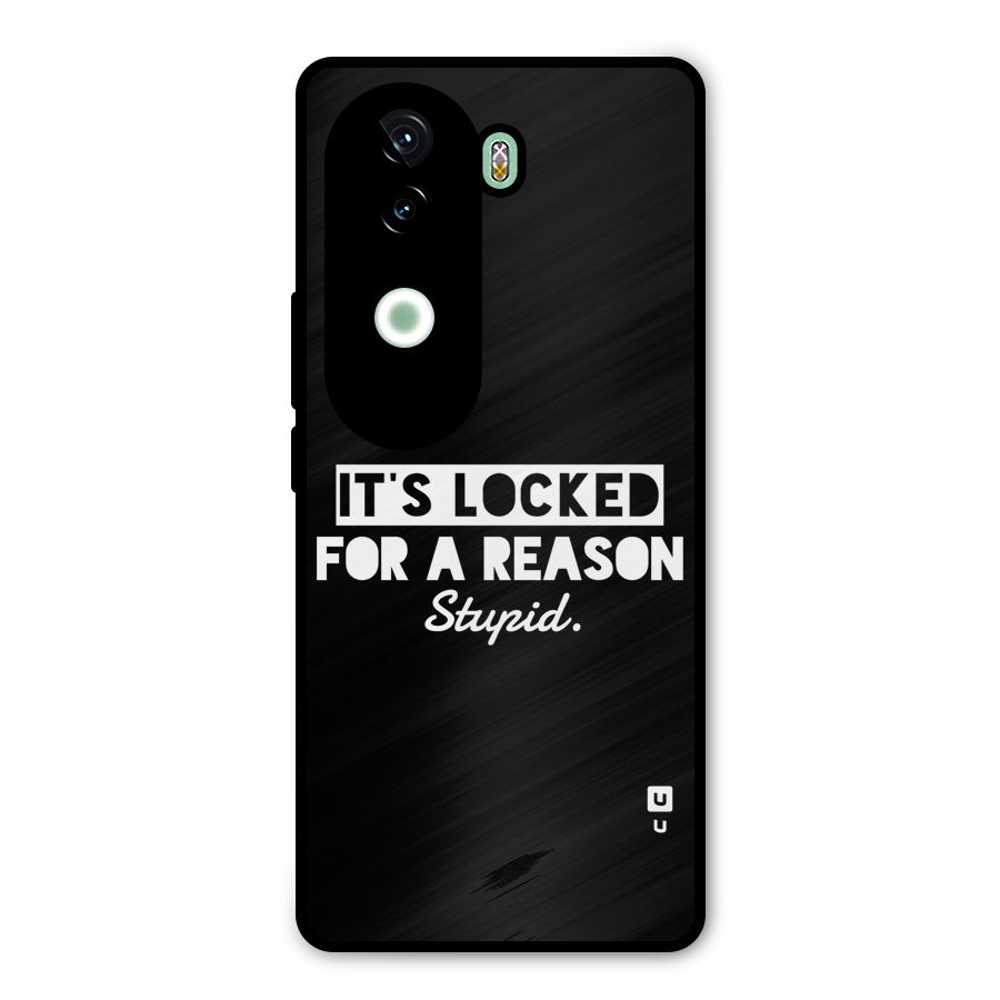 Locked For Stupid Metal Back Case for iQOO Z9s