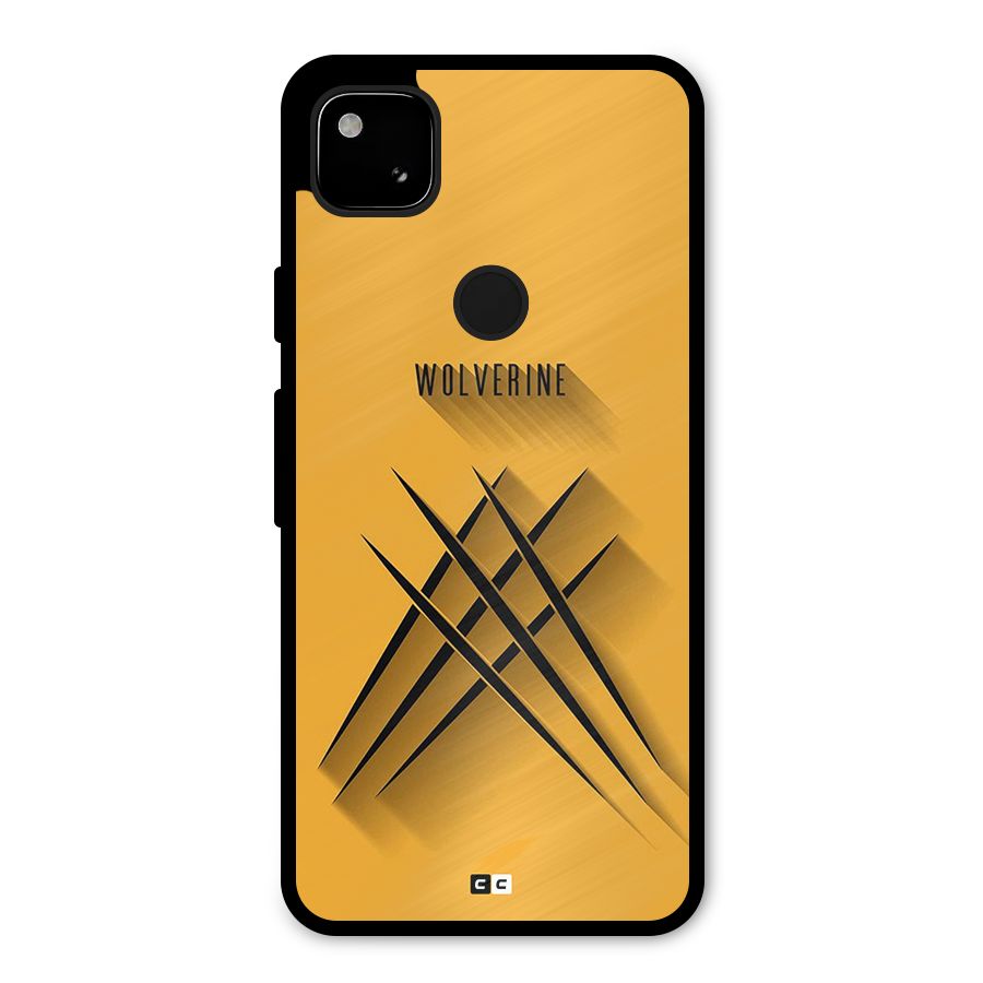 Logan Claw Metal Back Case for Google Pixel 4a
