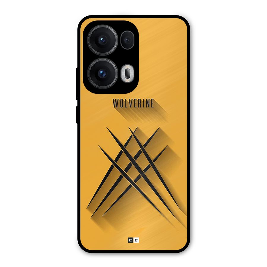 Logan Claw Metal Back Case for Oppo Reno13 Pro