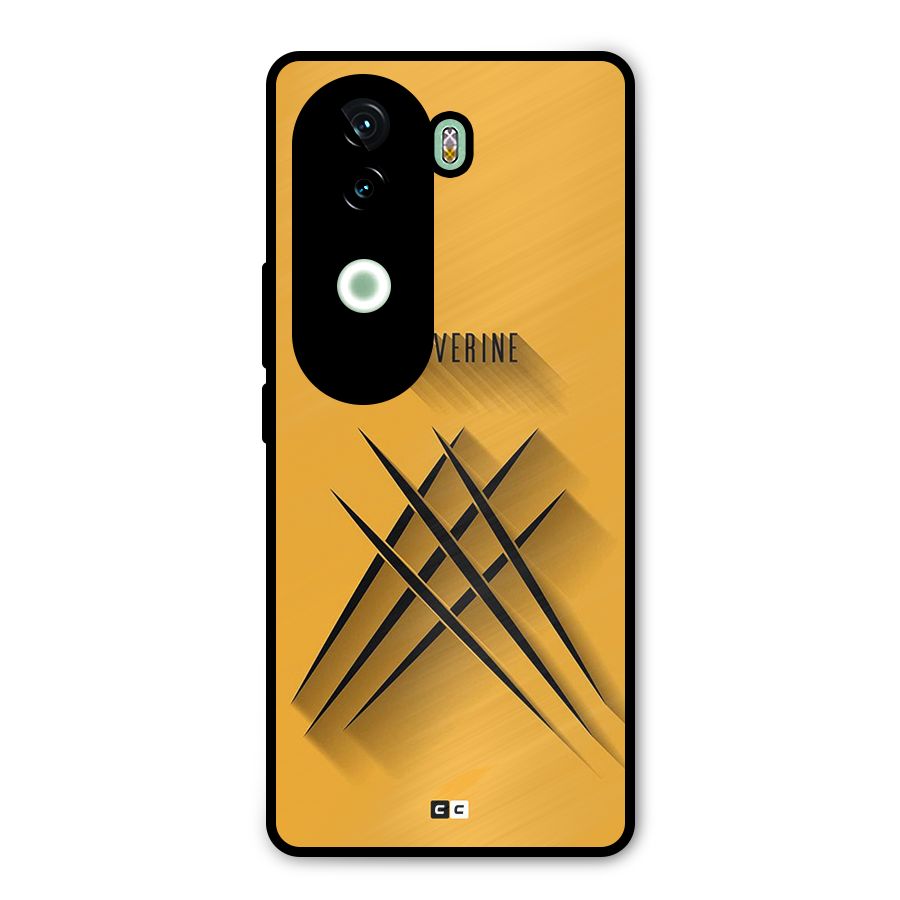 Logan Claw Metal Back Case for iQOO Z9s