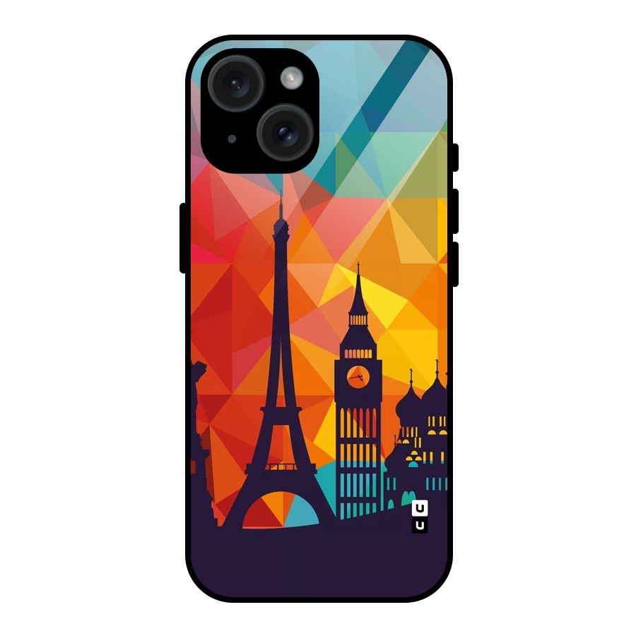 London Art Glass Back Case for iPhone 15