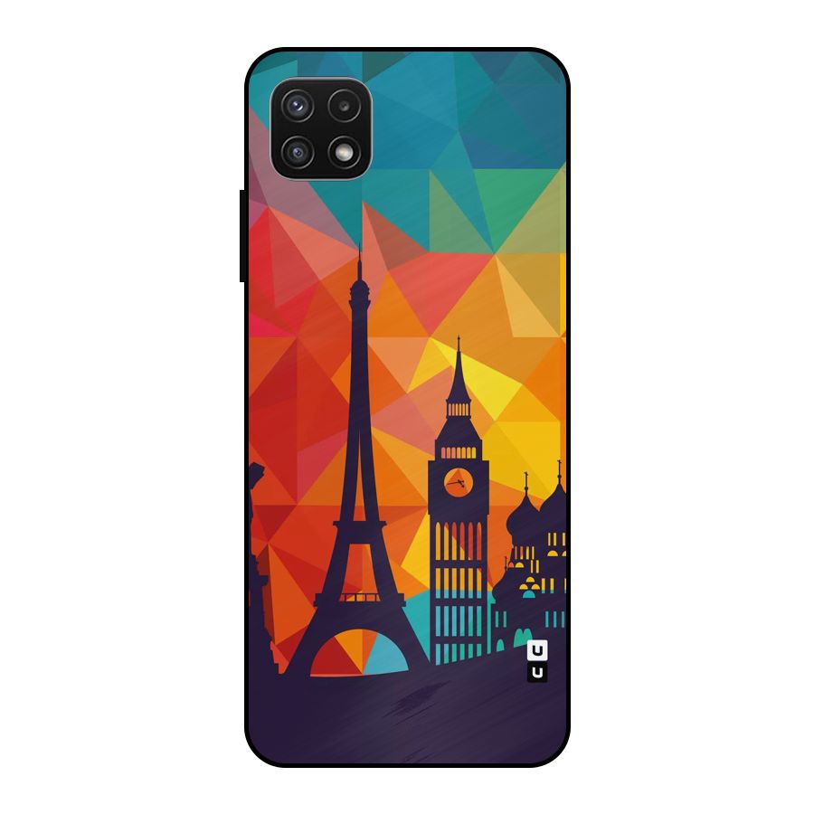 London Art Metal Back Case for Galaxy A22 5G