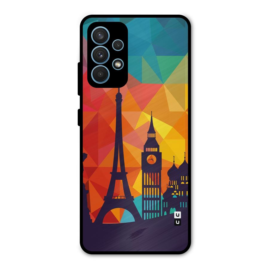 London Art Metal Back Case for Galaxy A32