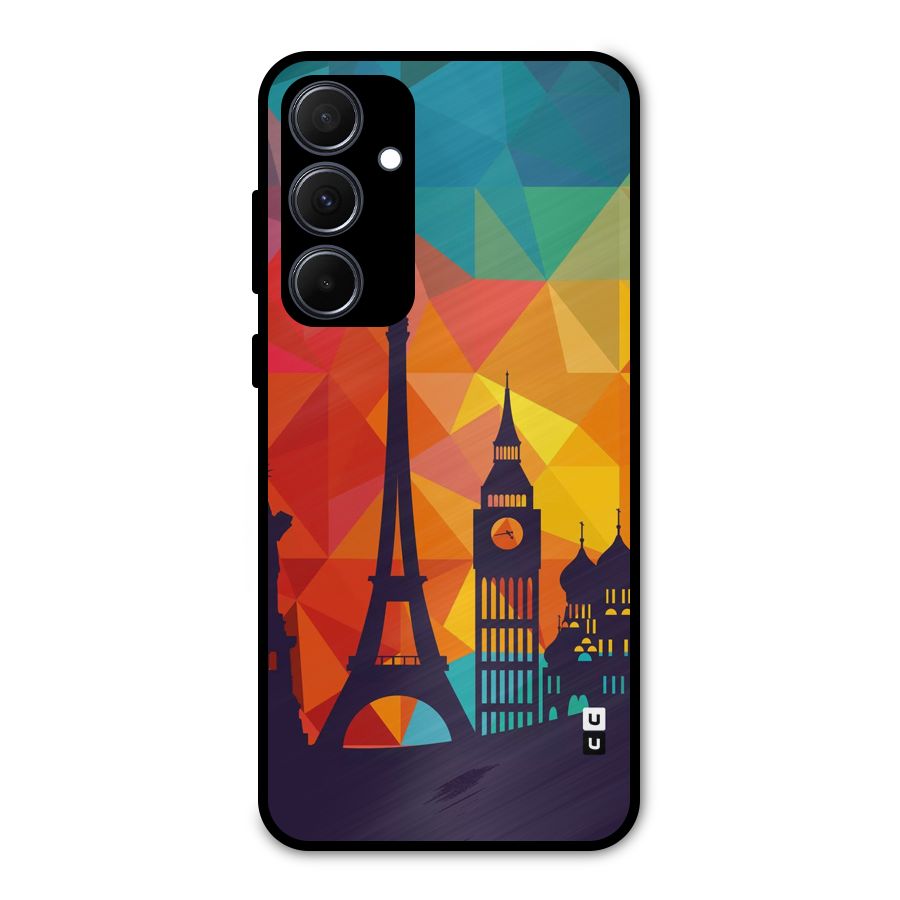 London Art Metal Back Case for Galaxy A35