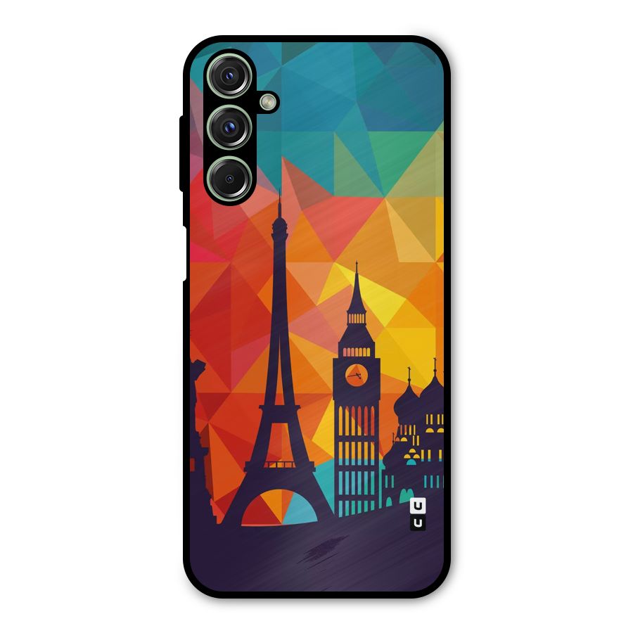 London Art Metal Back Case for Galaxy F34