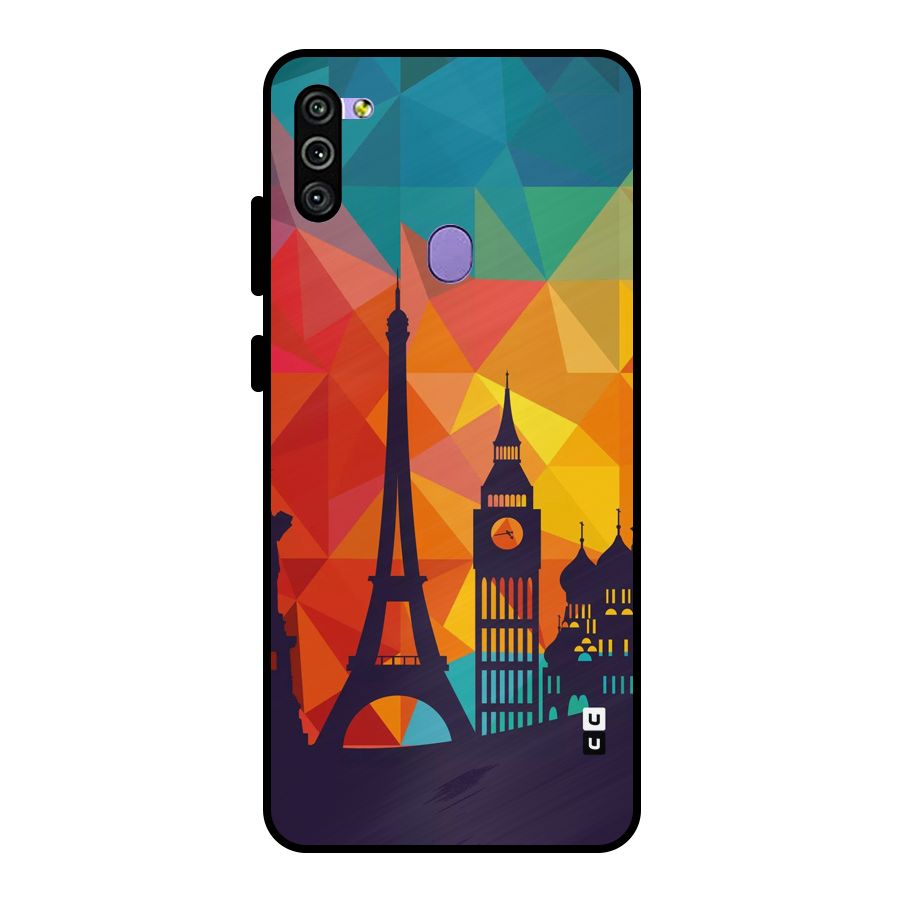 London Art Metal Back Case for Galaxy M11