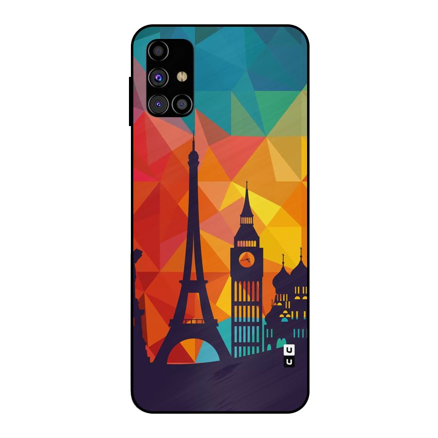 London Art Metal Back Case for Galaxy M31s