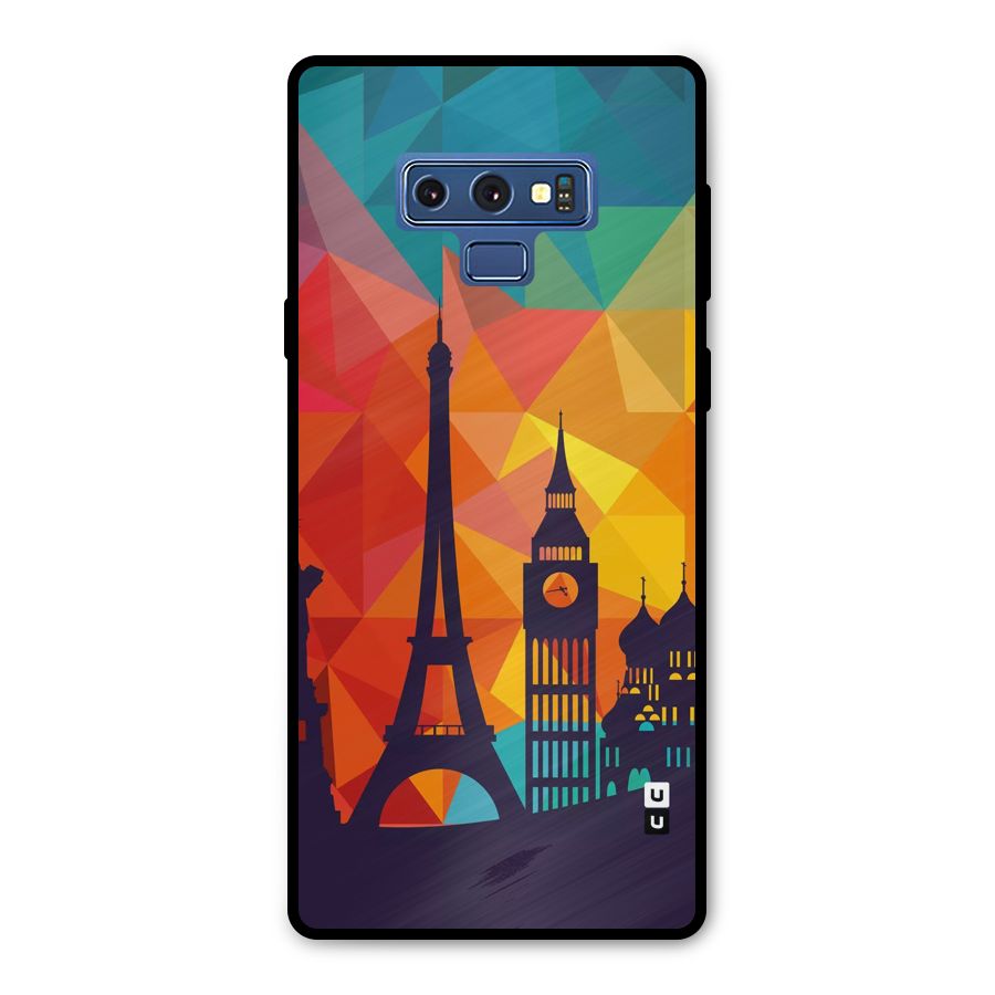 London Art Metal Back Case for Galaxy Note 9